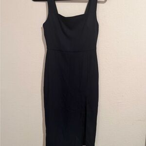 Babaton Black Midi Dress